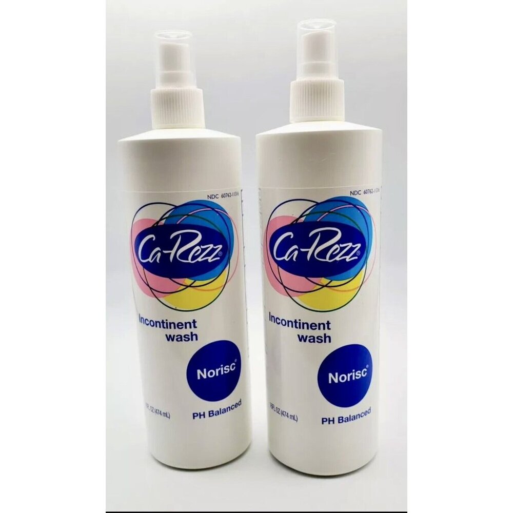 Ca-Rezz Incontinent Wash Norisc Aloe PH Balanced 16oz Brand New 2 Pk